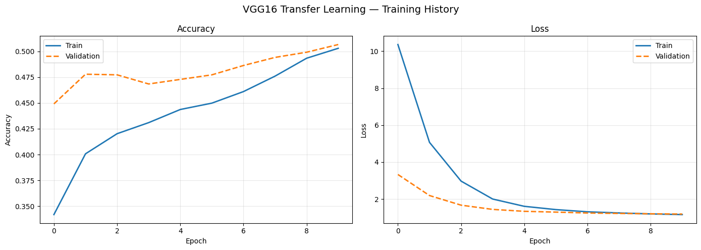 VGG16 training